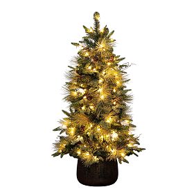 Pre-Lit Mixed Pine Christmas Tree with Pinecones (4 Ft.)