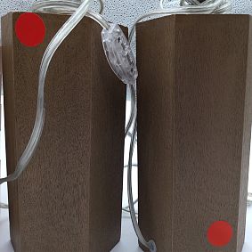 Open Box: Westly Vegan Leather Table Lamp - Caramel