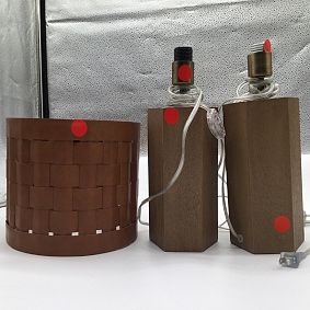 Open Box: Westly Vegan Leather Table Lamp - Caramel