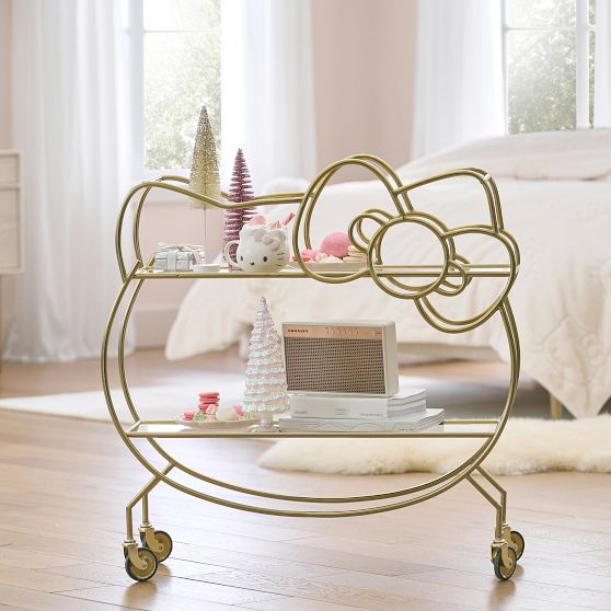 Hello Kitty® Cart with Brass Finish | Pottery Barn Teen