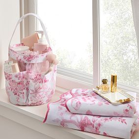 LoveShackFancy Shower Caddy &amp; Garden Damask Towels Set