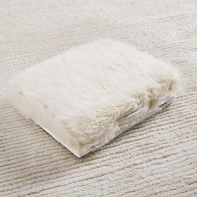 Feathery Fur Adjustable Lapdesk-Ivory