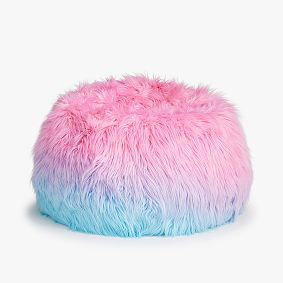 Large Snowcone Faux Fur Bean Bag Chair