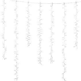 Tiered Waterfall Curtain String Lights