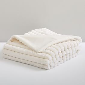 Channel Faux-Fur Throw