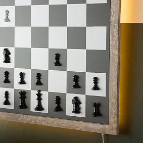 Backlit Wall-Mounted Chess Game (24&quot;)