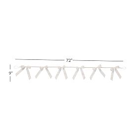 LoveShackFancy Pearl With Bows Garland (72&quot;)