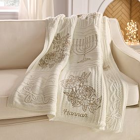 LoveShackFancy Hanukkah Heirloom Throw