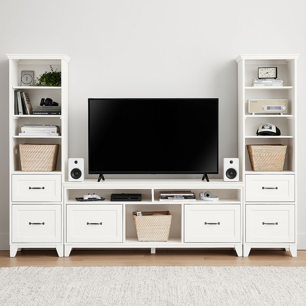 Hampton Media Tower with Drawers (100&quot;)