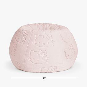 Large Hello Kitty&#174; Pink Faux Fur Bean Bag Chair Slipcover Only