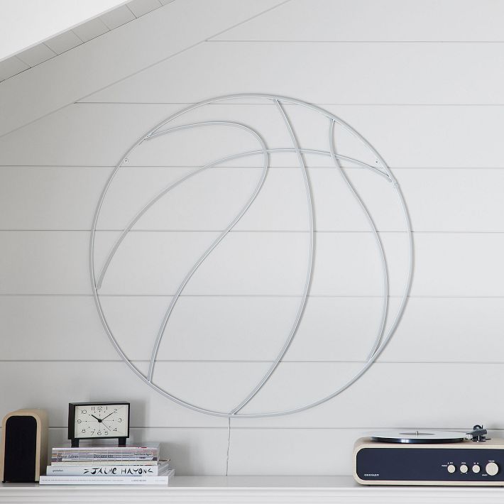 neon white basketball