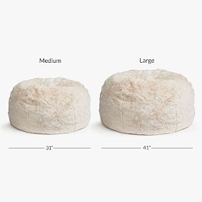 Polar Bear Faux Fur Bean Bag Chair Collection
