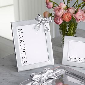 Bow Vertical Picture Frame