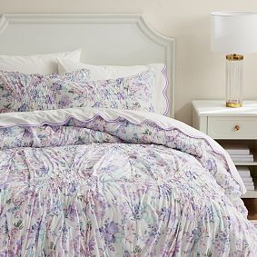 LoveShackFancy Garden Damask Smocked Quilt