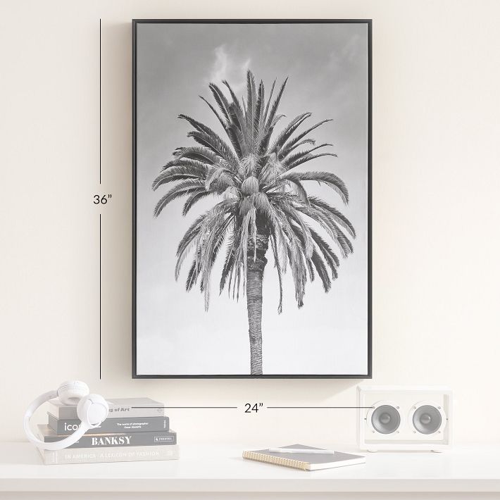 Palm Tree Framed Wall Art | Pottery Barn Teen