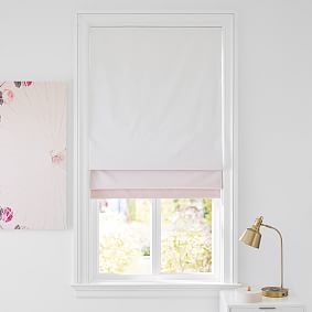 Blush Ombre Printed Roman Shade