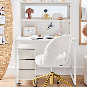 Dorm Vanity Desk Hutch (36.5")