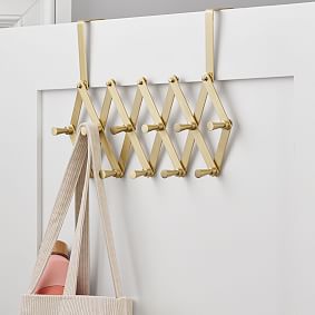 Expandable Metal Over-the-Door Hook Rack
