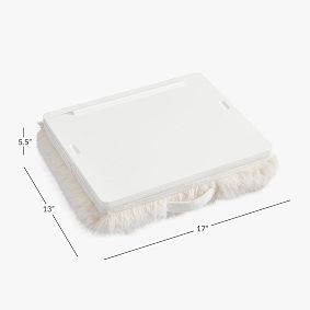 Feathery Fur Adjustable Lapdesk-Ivory