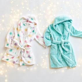 Rainbow Dot Cozy Sherpa Robe