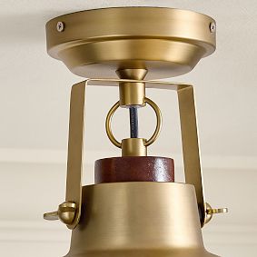 Brass Nautical Flush Mount (13&quot;)