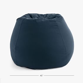 Large Canvada Ink Blue Indoor/Outdoor Bean Bag Chair