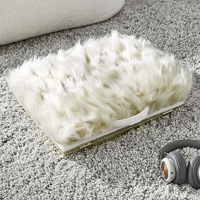 Faux-Fur Adjustable Lapdesk - Llama