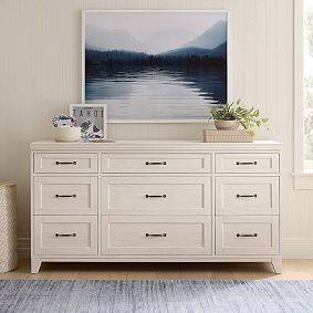 Hampton 9-Drawer Wide Dresser (63.5w x 21d&quot;)