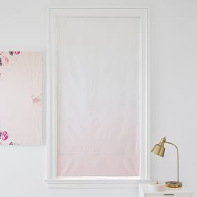 Blush Ombre Printed Roman Shade