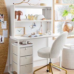 Dorm Vanity Desk Hutch (36.5")