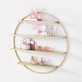 Glam Round Shelf Display
