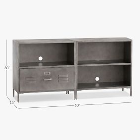Locker Drawer &amp; Cubby Bookcase Set (60&quot;)