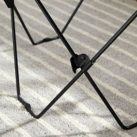 Faux Leather Caramel Butterfly Chair