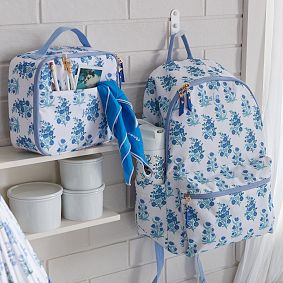 Colby Roller Rabbit Blue Floral Backpack