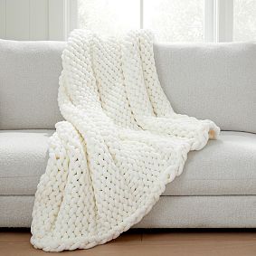 Super Chunky Knit Throw - Thumbnail 2