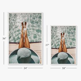 Poolside Sunhat Wall Art