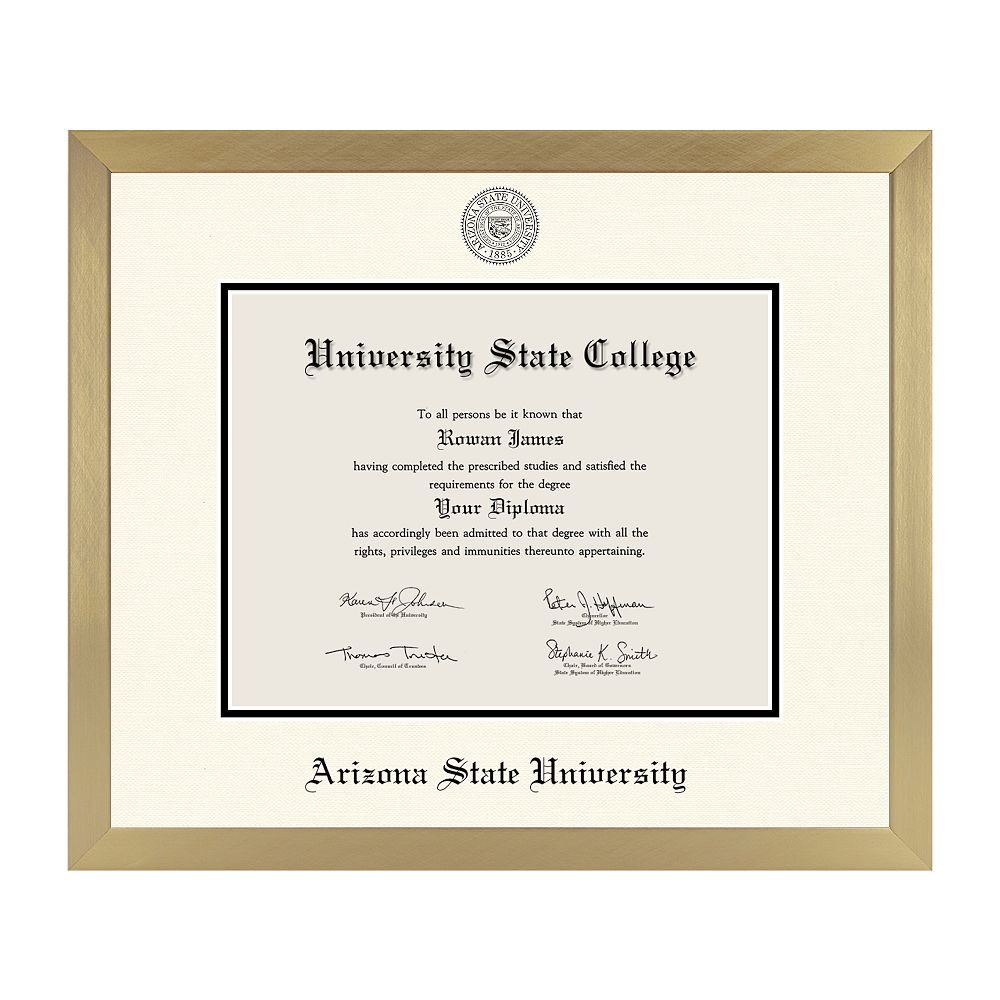 College Diploma Frame - Gold