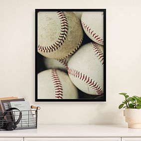 Minted® Baseball 2 Wall Art by Helen Makadia