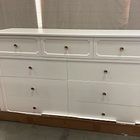 Open Box: Auburn 9-Drawer Grand Dresser (64&quot;W x 19&quot;D) - Simply White