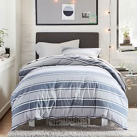 Open Box: Jackson Stripe Organic Duvet Cover