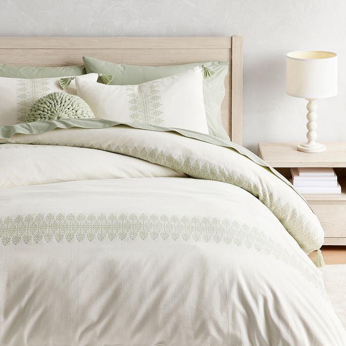Housse De Couette Pottery Barn Teen Preppy Floral - Queen, 100% Coton, Neuve