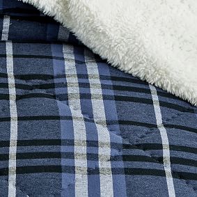 Basin Plaid Sherpa Comforter