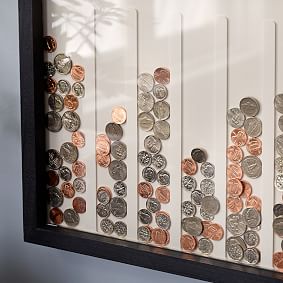 Disc Drop Wall Piggy Bank