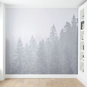Open Box:  Forest Mural Peel &amp; Stick Wallpaper