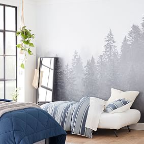 Open Box:  Forest Mural Peel &amp; Stick Wallpaper