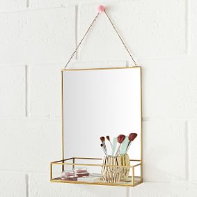 Hanging Mirror with Ledge