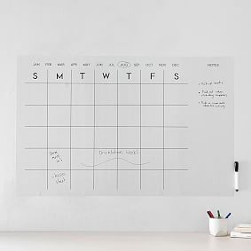 Dry Erase Calendar Decals