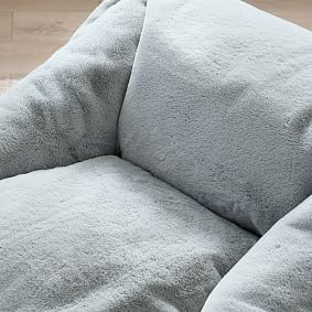 Large Faux Fur Quarry Modern Bean Bag Lounger