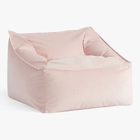 Large Everyday Velvet Rose Modern Bean Bag Lounger