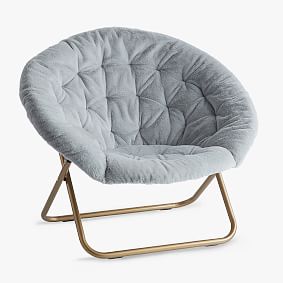 Faux-Fur Quarry Hang-A-Round Chair